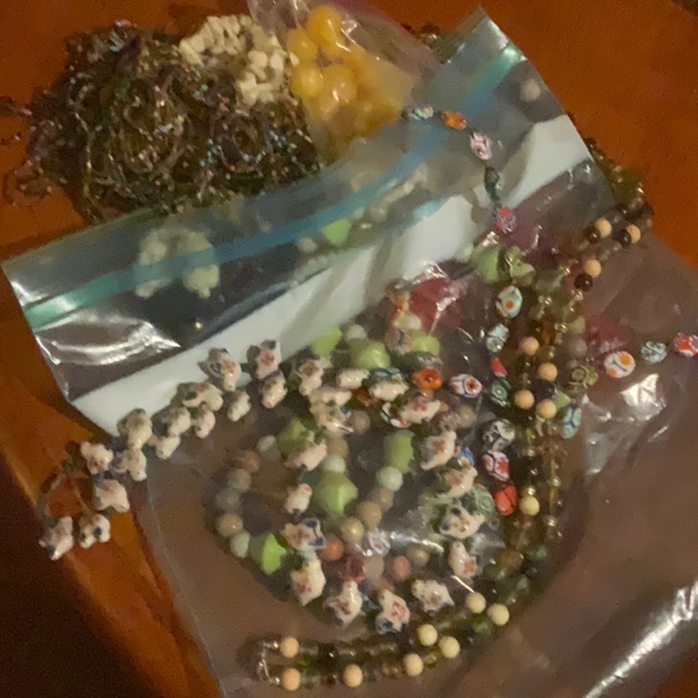 Bag o Beads! Many treasures!